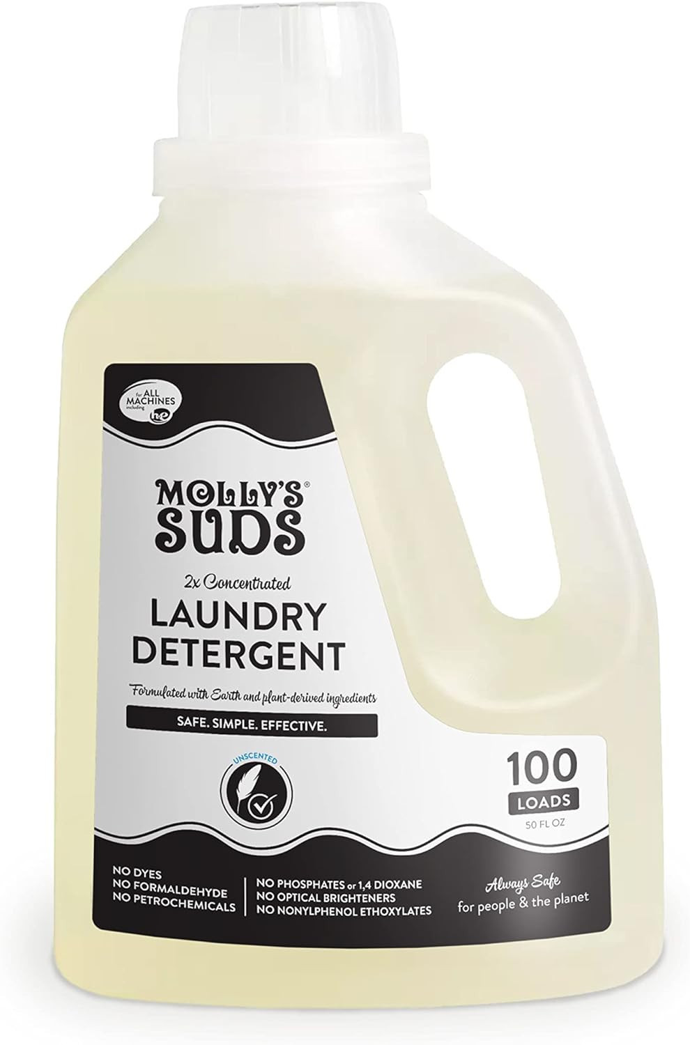 Molly's Suds Liquid Laundry Detergent | Natural Laundry Detergent Soap for Sensitive Skin | 2x Co... | Amazon (US)