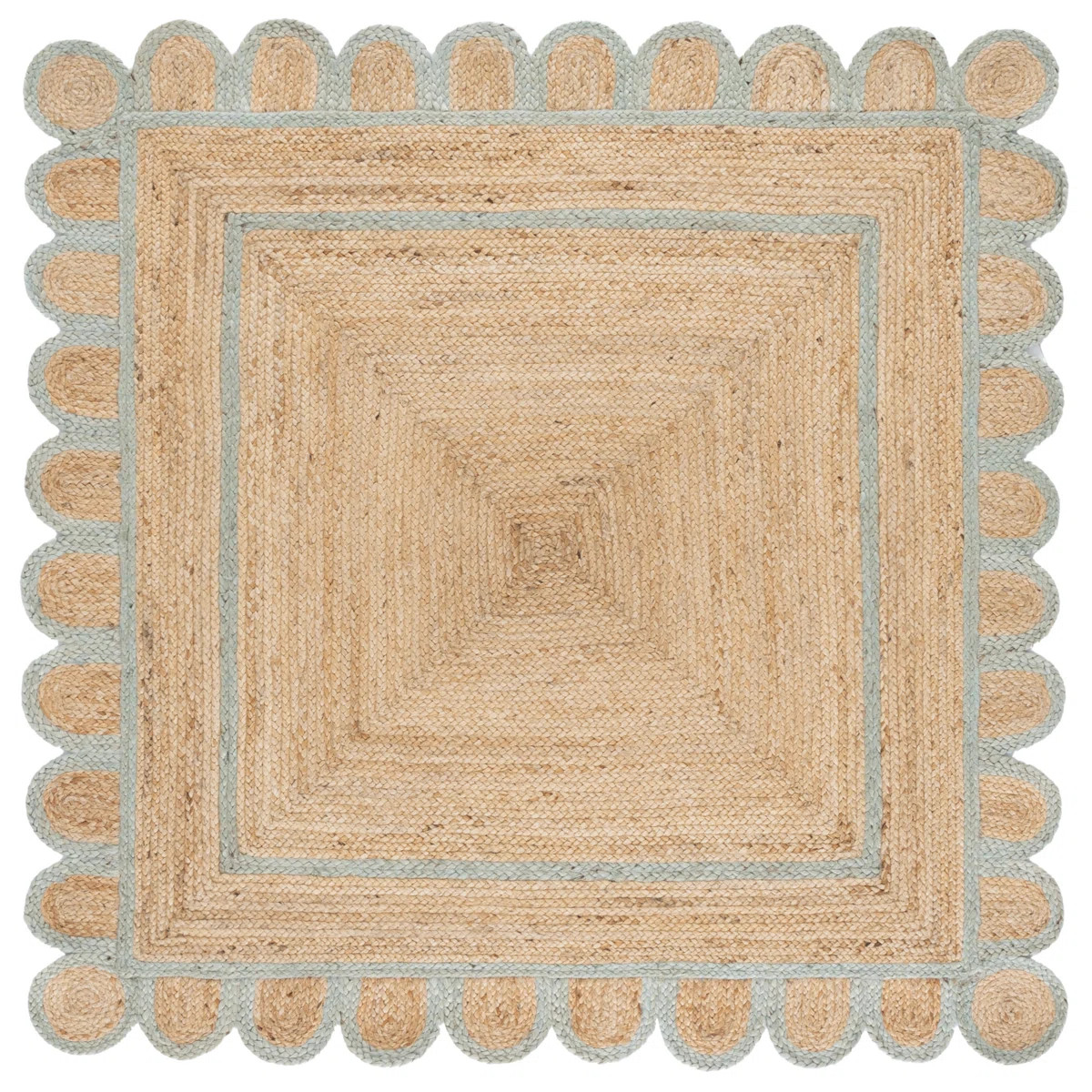 Natural Fiber Handwoven Jute Geometric Indoor Use Only Rug | Wayfair North America