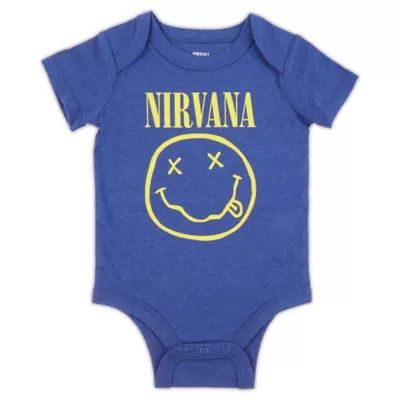 Nirvana Logo Bodysuit in Blue | buybuy BABY | buybuy BABY