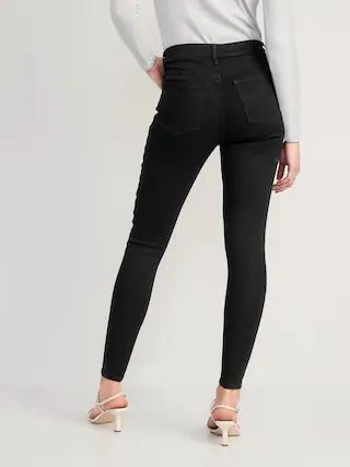 High-Waisted Wow Super-Skinny Black Jeans for Women | Old Navy (US)