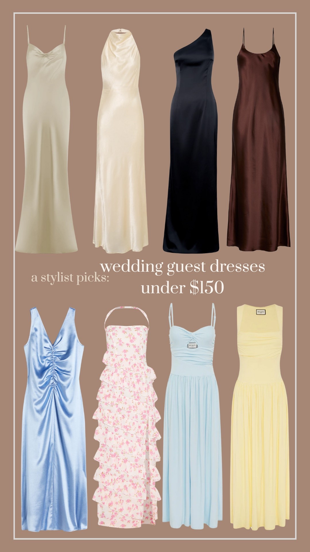 Best picks for Summer Wedding Guest Dresses

Tags: Meshki Sweetheart Satin Maxi Dress - Blush Gold Meshki Iridescent Satin Cowl Maxi Dress - Lemon Sorbet Meshki One Shoulder Gown - Black Runaway The Label LIBERTINE MAXI DRESS - SKY BLUE Runaway The Label KIMBA MAXI DRESS - LEMON BOA SATIN SCOOP NECK CAMISOLE MAXI DRESS hm RUCHED SATIN DRESS Pretty Little Thing The petite pink flower print frill detail maxi dress

#LTKStyleTip #LTKFindsUnder100 #LTKSaleAlert