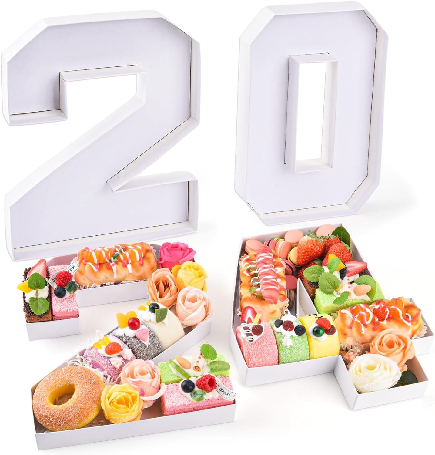 2024 Set Cardboard Number for Charcuterie 10.2'' Fillable Tray Charcuterie Paper Box for Graduati... | Amazon (US)