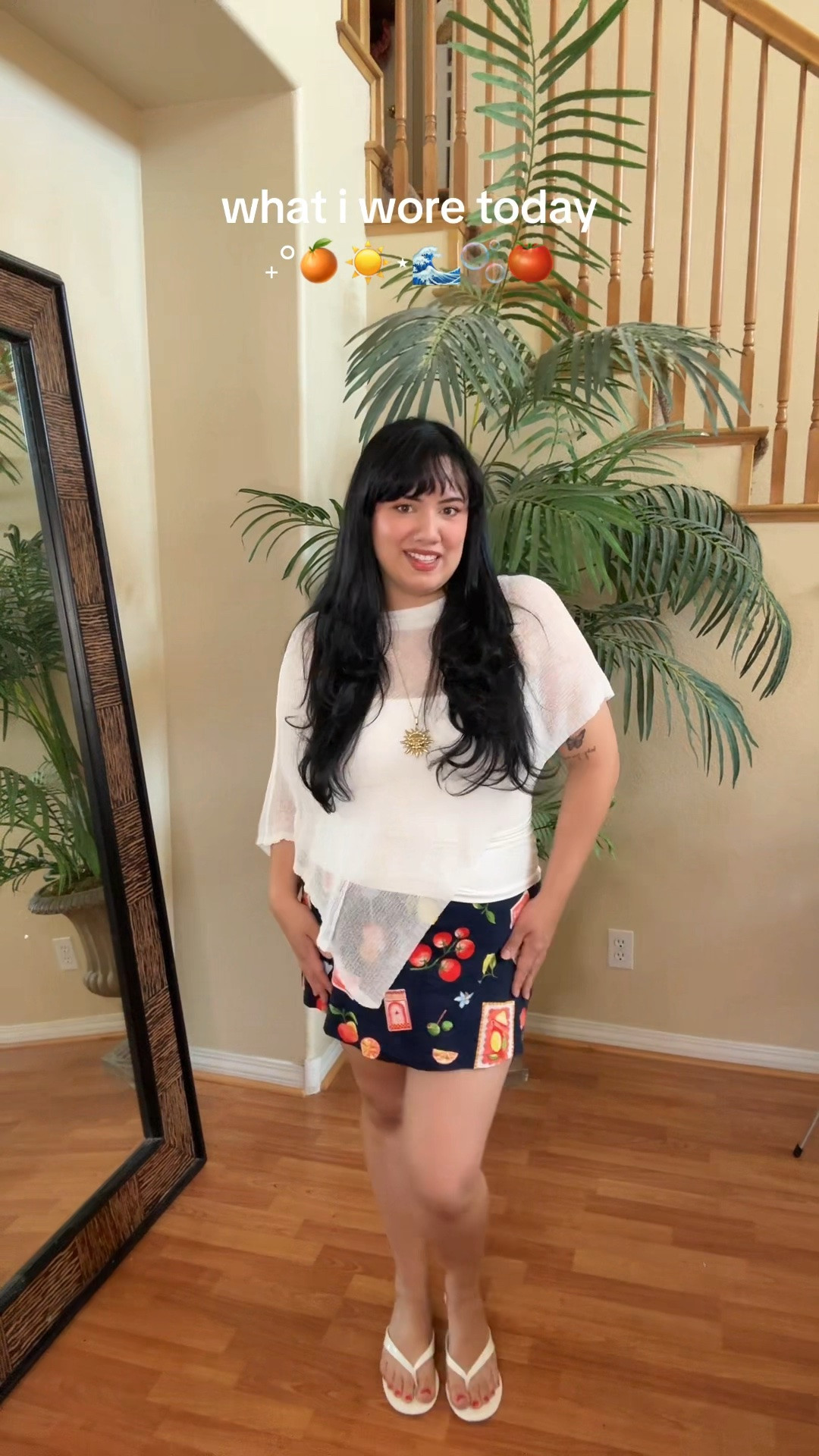 my ootd today. loving this new skirt from @oldnavy it is so perfect for summer ☀️🍊 #ootd #outfitinspo #summeroutfit #midsizestyle

#LTKootd #LTKMidsize #LTKPetite