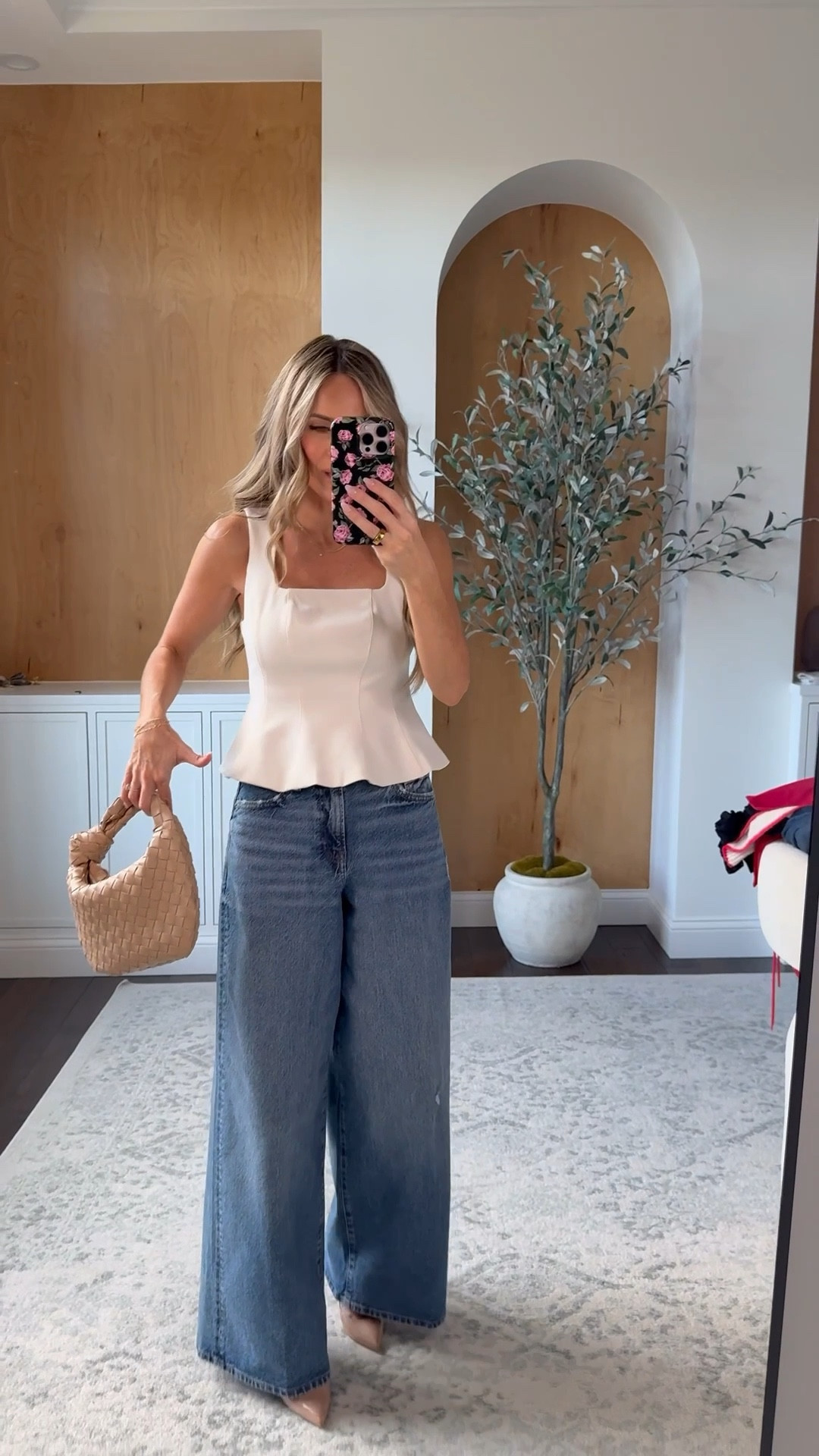 Date night tops from @express - love these statement tops that pair easily with jeans. Wearing xs when available otherwise wearing small!

Jeans - wide leg relaxed fit jeans - wearing 0 regular length

#expresspartner #dresstoexpress

#LTKPetite #LTKFindsUnder50 #LTKOver40