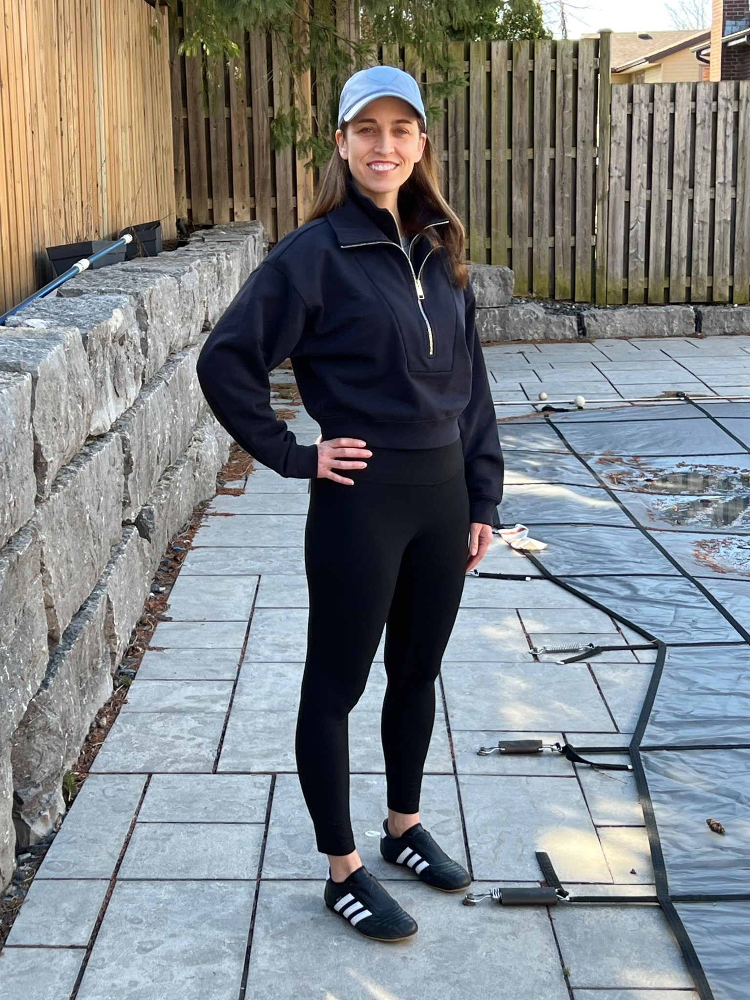 This is my perfect Sunday look!  

These Adidas shoes are slip on and a great price!  I’ll be wearing these on repeat for office to gym to errands.  They are great alternative to the Samba.  I took my usual size (did not size down like you have to with some Adidas shoes).  

These Lululemon high waisted ribbed leggings are always a go-to; I am wearing size 6 my usual size.

I am make up free other than my new Prada lip balm which feels and looks amazing and has the most glam case ever.

Can you see the heart on my cap?  🩷💕💗

Finally this sweatshirt was a total splurge but I will wear it often so that the cost per wear will be reasonable. I am wearing size M.

#LTKfitness #LTKspring #LTKcanada