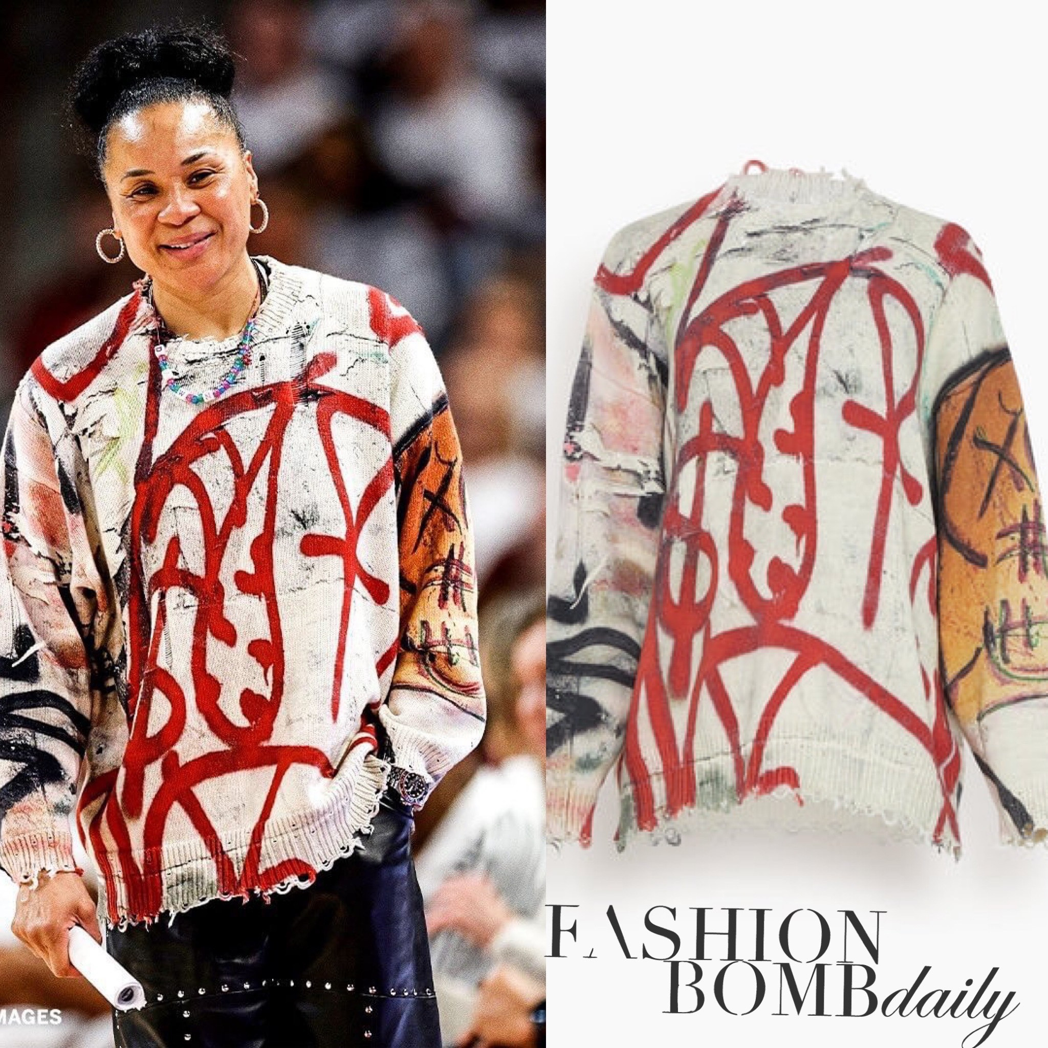 Dawn Staley in r13 Mercer Street Oversized Graffiti Sweater in Mercer

#LTKworkwear #LTKaustralia