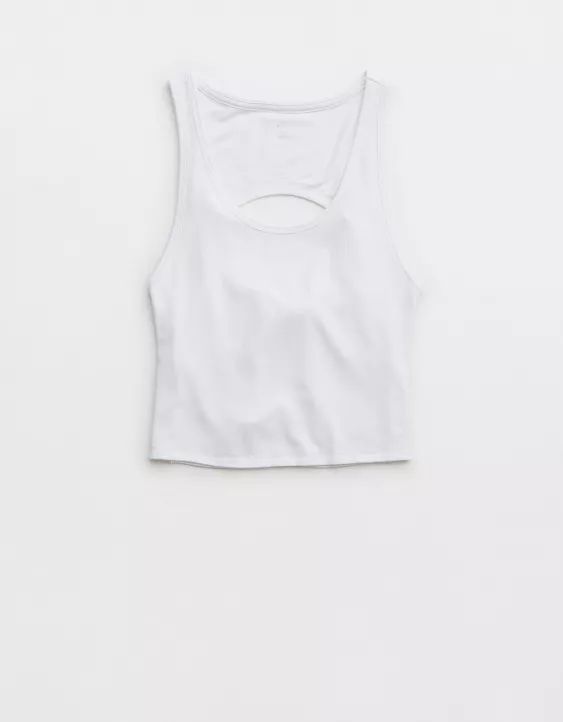 OFFLINE By Aerie Thumbs Up Twist Back Tank Top | American Eagle Outfitters (US & CA)