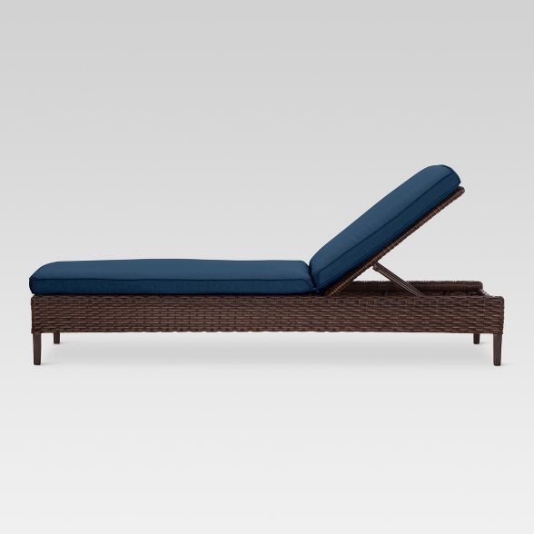 Halsted Wicker Patio Chaise Lounge - Threshold™ | Target