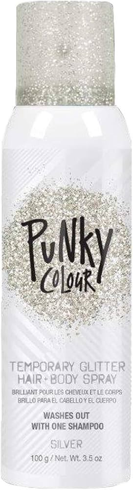Punky Temporary Hair and Body Glitter Color Spray, Travel Spray, Lightweight, Adds Sparkly Shimme... | Amazon (US)