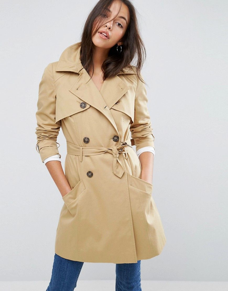 ASOS Classic Trench Coat - Stone | ASOS US