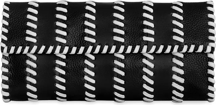 Whipstitch Patchwork Leather Clutch | Nordstrom