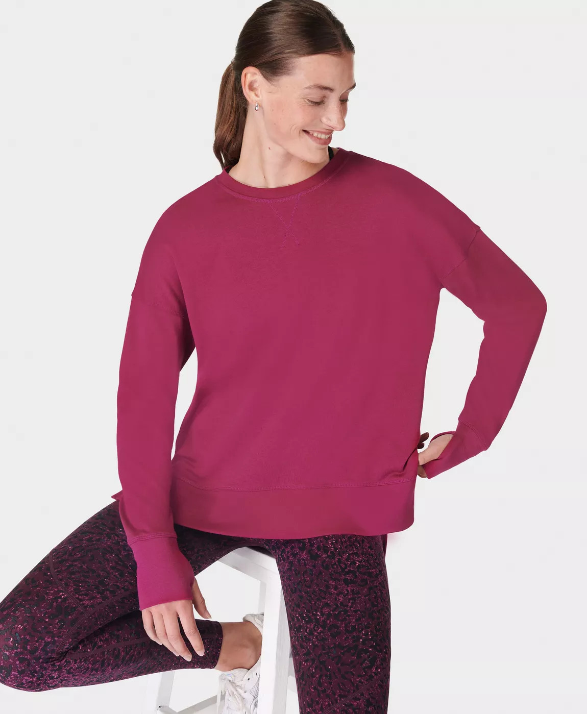 After Class Longline Sweatshirt | Sweaty Betty UK