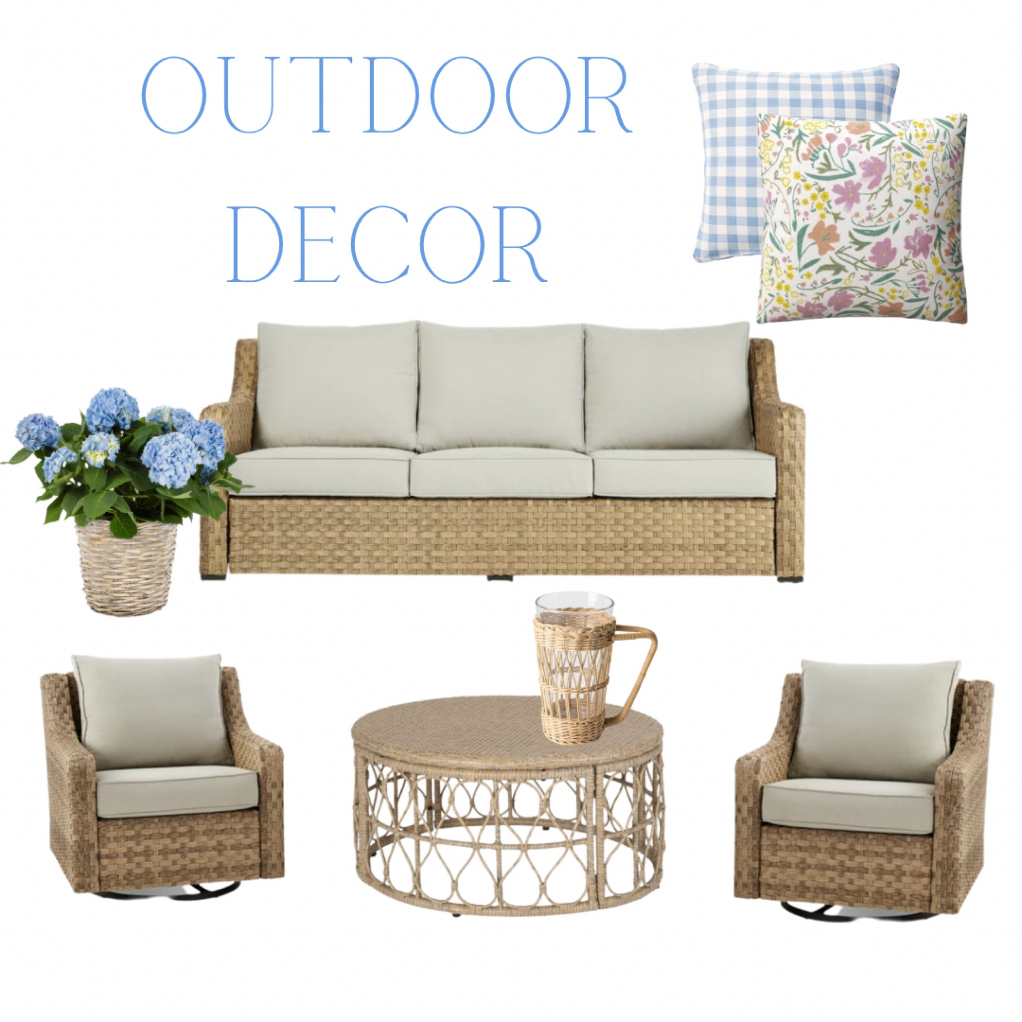 Outdoor decor, patio furniture, patio decor, outdoor sofa, outdoor chairs #walmarthome

#LTKhome
