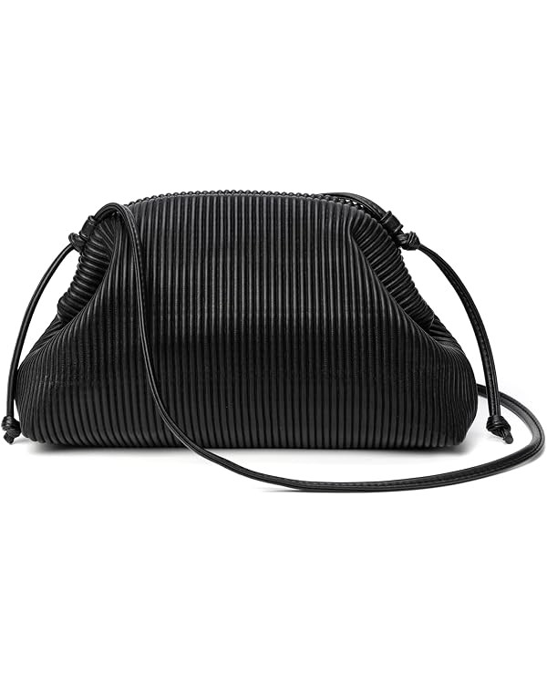 Soft Cloud Clutch Purse for Women, Dumpling Crossbody Bag with Strap | Amazon (US)