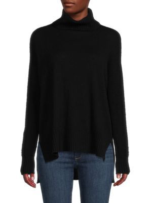 High Low Cashmere Turtleneck Sweater | Saks Fifth Avenue OFF 5TH (Pmt risk)