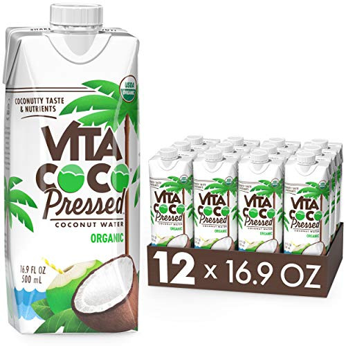 Vita Coco Organic Coconut Water, Pressed, More "Coconutty" Flavor, Natural Electrolytes, Vital Nutrients, 16.9 Fl Oz (Pack of 12) | Amazon (US)