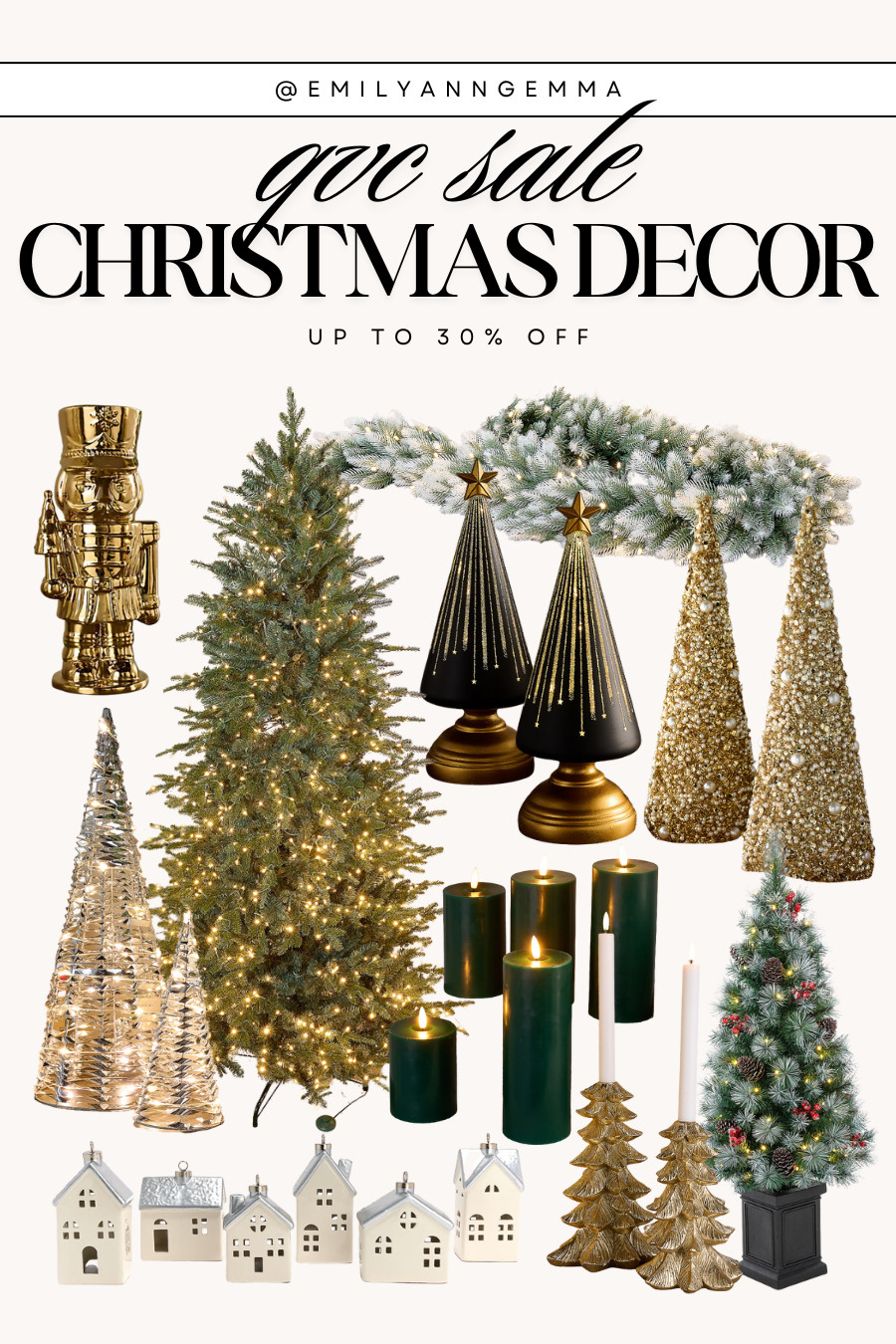 This QVC sale is so good! Up to 30% off Christmas decor, including gorgeous gold nutcrackers, trees and everything you need to elevate your holiday setup. Now’s the perfect time to stock up! 

 #LTKHoliday #LTKHome #LTKSaleAlert