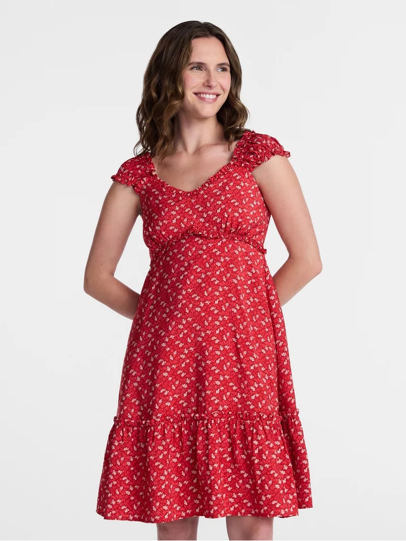 Time and Tru Women\u2019s Empire Waist Mini Dress, Sizes XS-XXXL | Walmart (US)