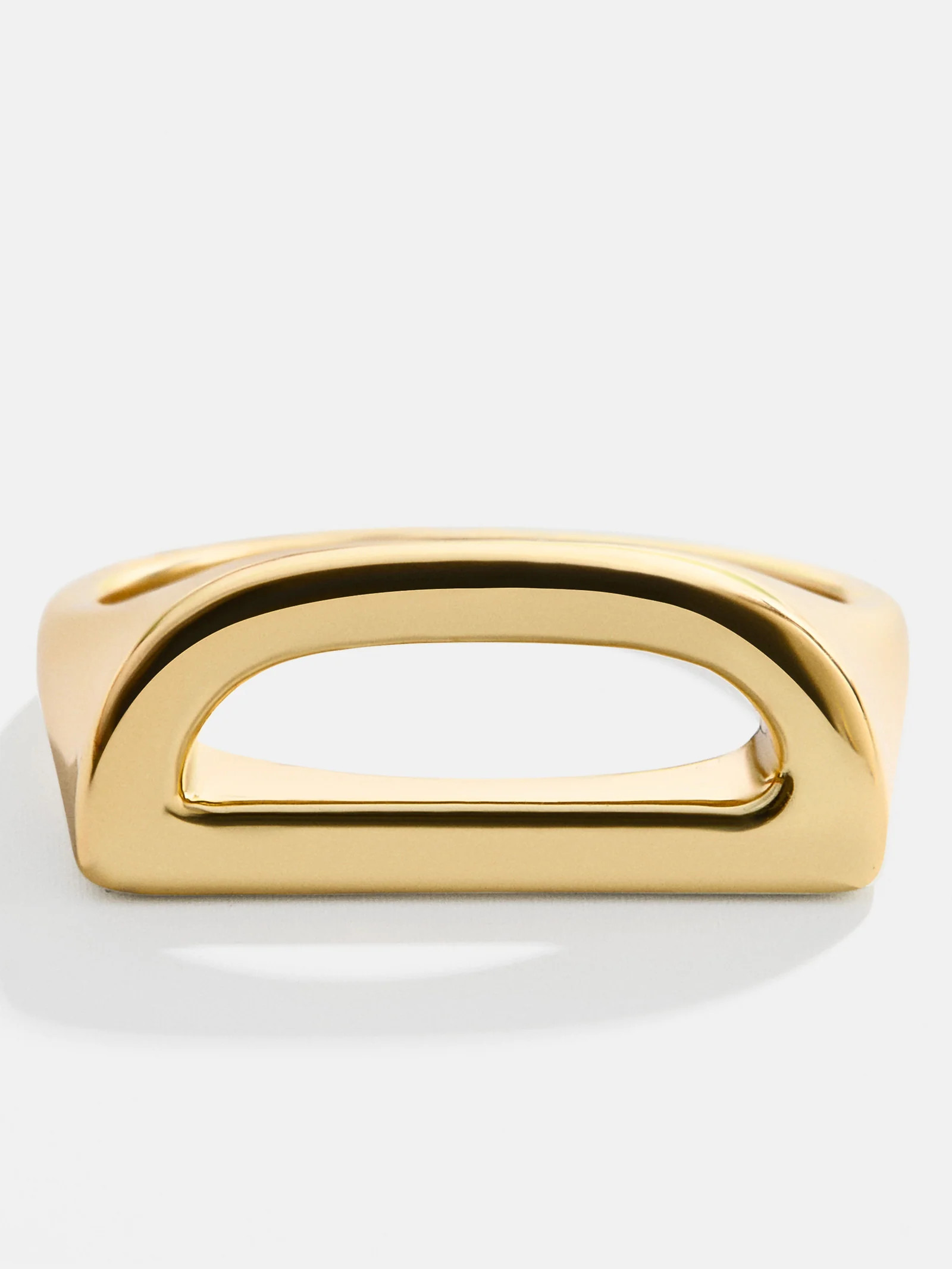 18K Gold East West Initial Ring - Gold | BaubleBar (US)