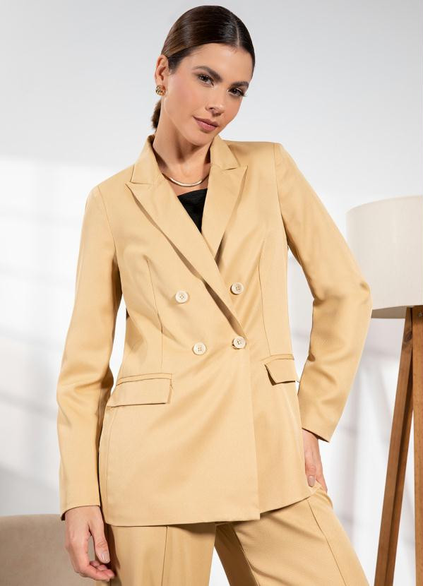 Quintess - Blazer Bege em Alfaiataria | Posthaus (BR)