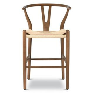 Weave Counter Stool in Walnut | The Home Depot