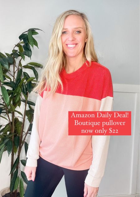 Amazon daily deal! Now only $22 pullover! I’ve seen this in so many boutiques at double the price! Size medium 

#LTKsalealert #LTKstyletip #LTKfindsunder50
