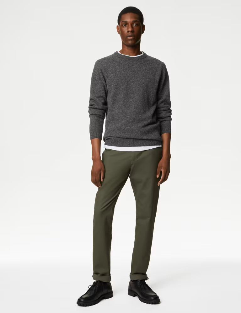 Pure Extra Fine Lambswool Crew Neck Jumper | Marks & Spencer (UK)