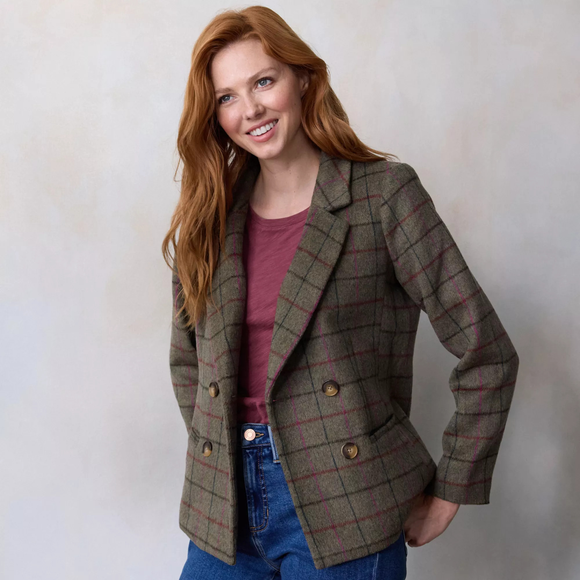 Women's LC Lauren Conrad Double Breasted Blazer | Kohl's