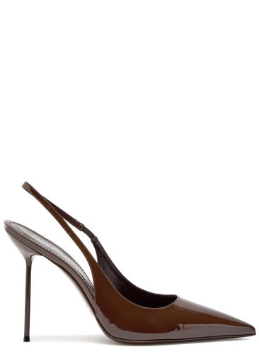 Lidia 110 patent leather slingback pumps | Harvey Nichols