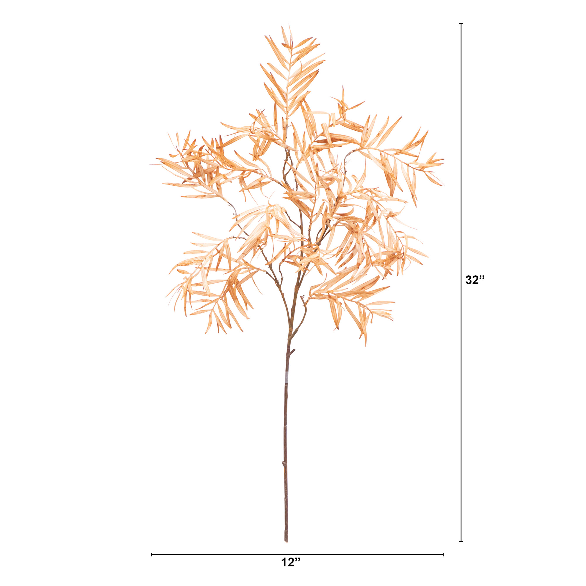 Better Homes & Gardens 34"H Artificial Indoor Dried Peach Fern Stem | Walmart (US)