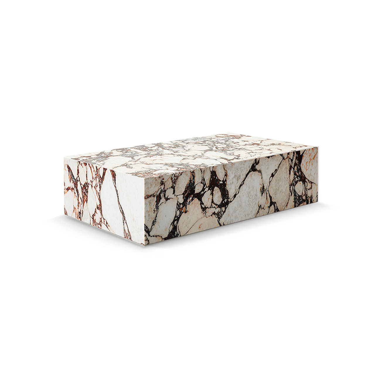 Copenhagen Marble Plinth Block Coffee Table - 39" | Manhattan Home Design