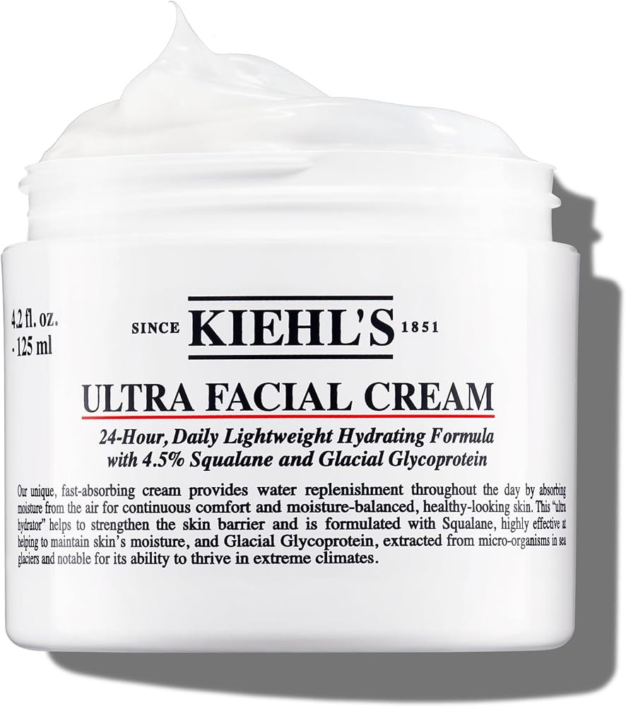 Kiehl's Ultra Facial Cream, with 4.5% Squalane to Strengthen Skin's Moisture Barrier, Skin Feels ... | Amazon (US)