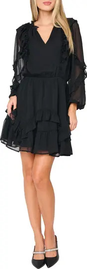 GIBSONLOOK Chloe Ruffle Long Sleeve Dress | Nordstrom | Nordstrom