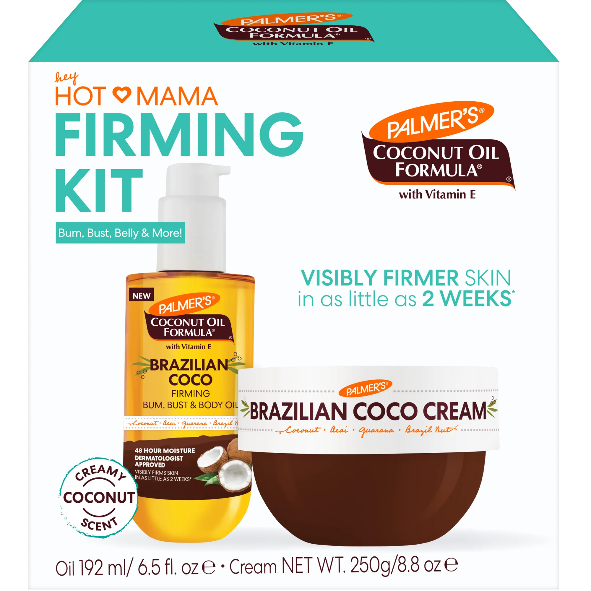 Palmer’s Coconut Oil Formula Hot Mama Skin Firming Kit for Your bum, bust, belly, & more | Walmart (US)