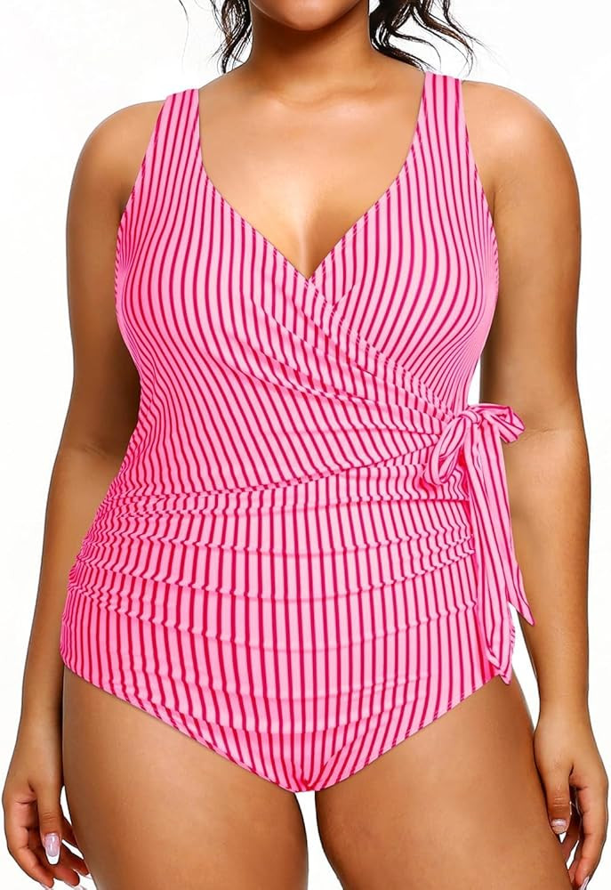 Yonique Plus Size One Piece Swimsuits for Women Tummy Control Bathing Suits Full Coverage Swimwea... | Amazon (US)
