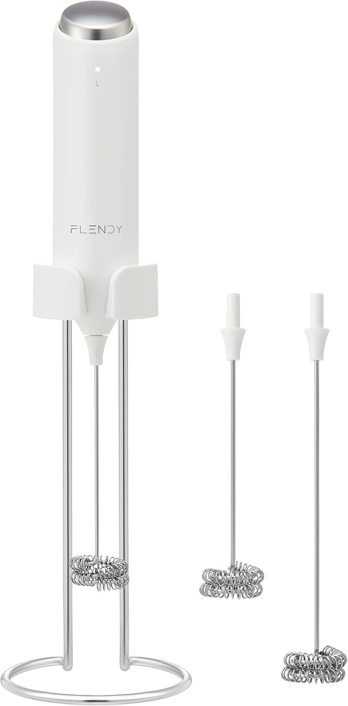 Flendy Rechargeable Milk Frother Handheld, Coffee Frother Handheld with USB-C Charging Stand, Ele... | Amazon (US)