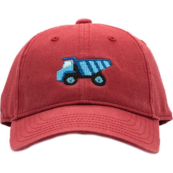 Dump Truck Baseball Hat, Weathered Red | Maisonette