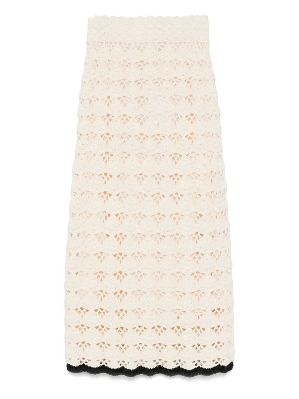 ZIMMERMANN Rhiannon Midi Skirt | Neutrals | FARFETCH | Farfetch Global