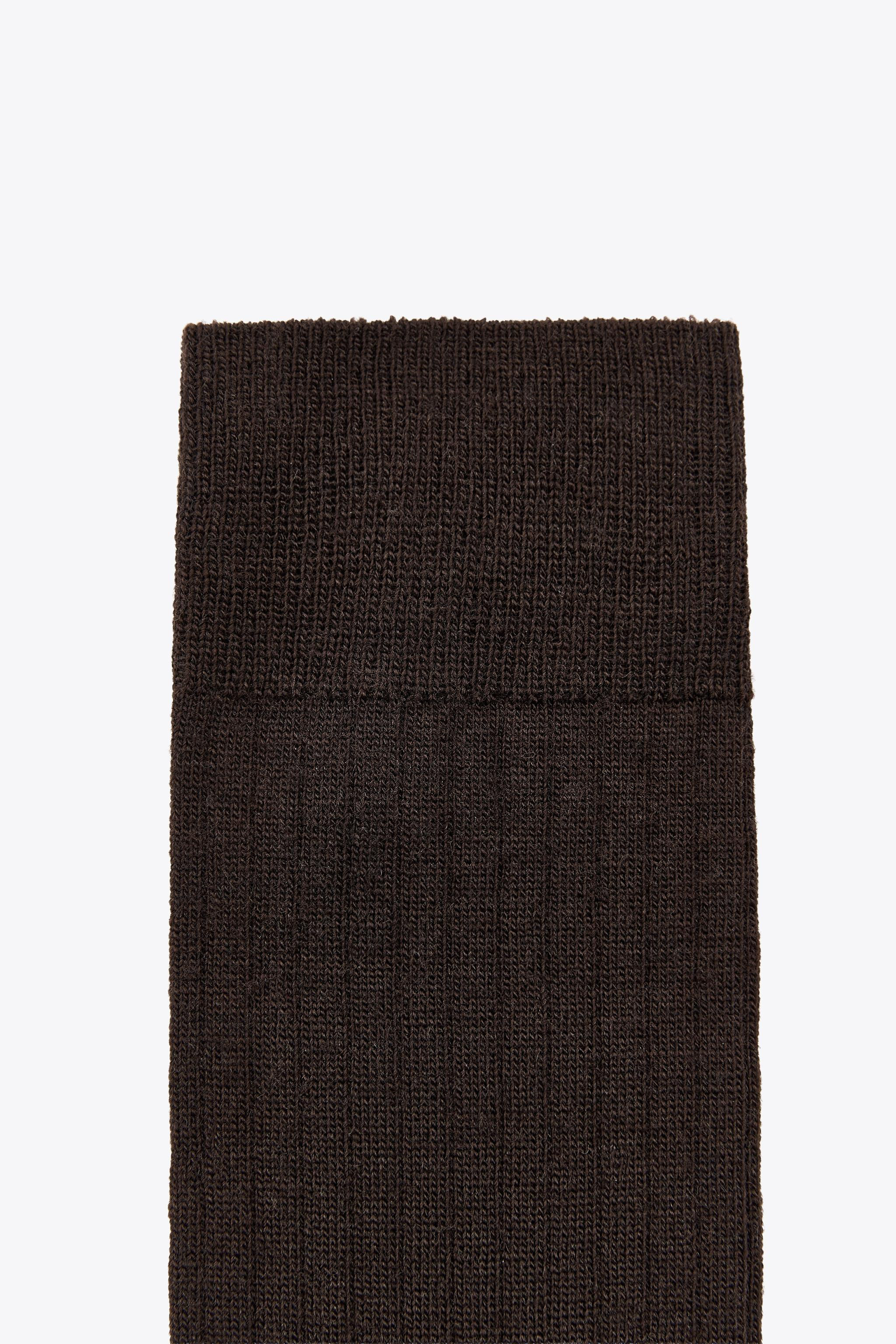 WOOL BLEND RIB SOCKS | Zara UK