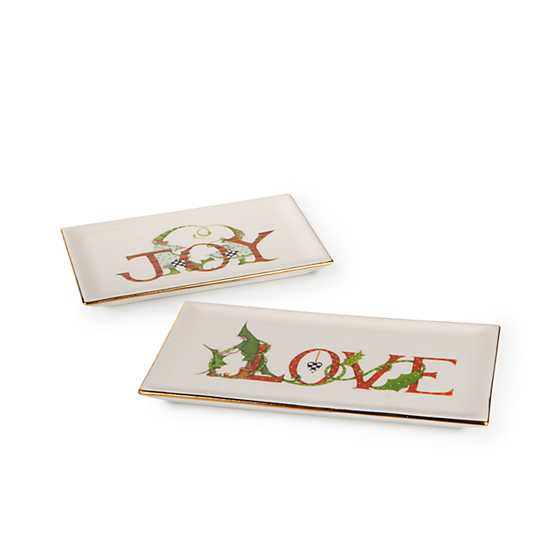 Patience Brewster Joy & Love Trinket Trays | MacKenzie-Childs
