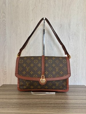 Louis Vuitton Sac Vendome Monogram Handbag Brown Leather Used | eBay US