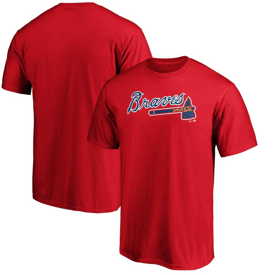 Men's Atlanta Braves Fanatics Branded Red Official Team Wordmark T-Shirt | MLB Shop