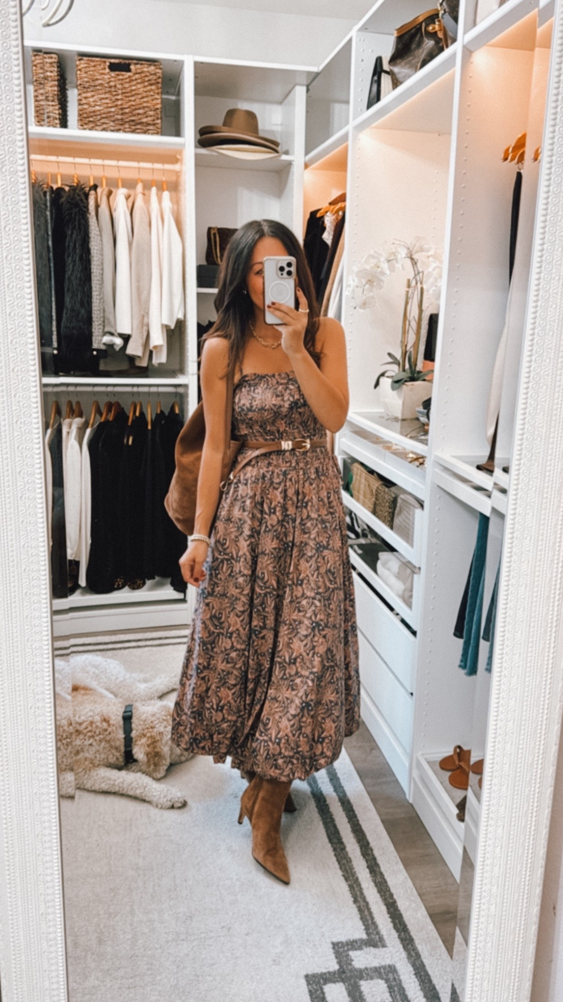 Dress is a weekly best seller! Still on sale fits TTS wearing a 4
Perfect for family pictures/ weekend events. 

#LTKOver40 #LTKSaleAlert