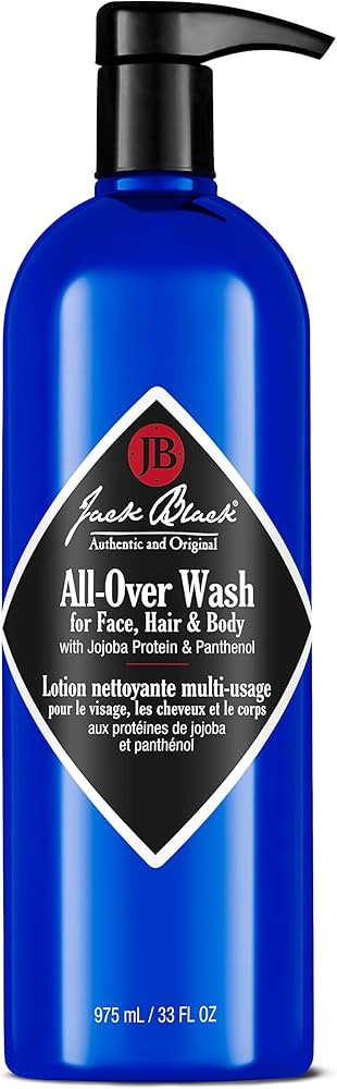 Jack Black All-Over Wash for Face, Hair & Body - Mens Body Wash Pump, Mens 3 in 1 Body Wash and S... | Amazon (US)