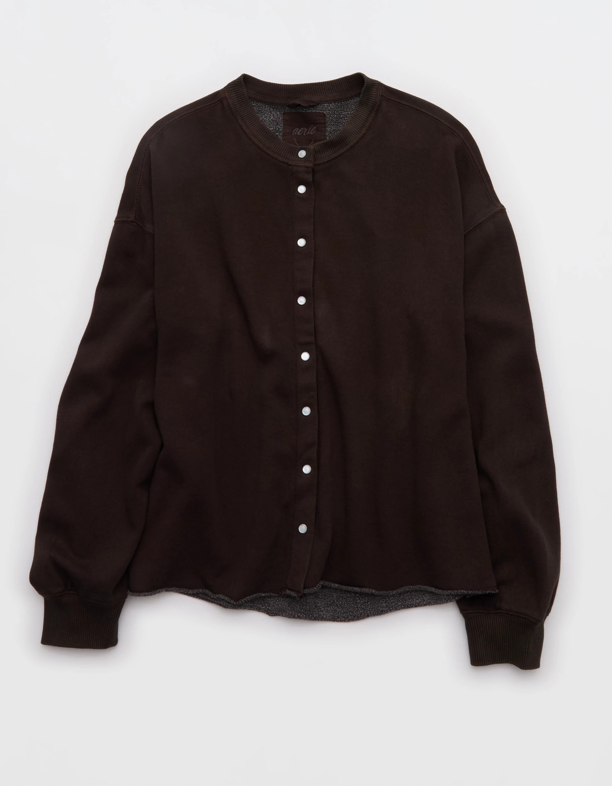 Aerie Layover Cardigan Women's Deep Earth S | Aerie