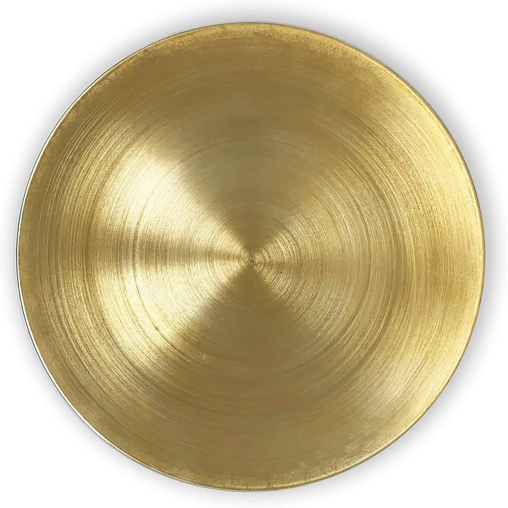 Allgala 13-Inch 6-Pack Heavy Quality Round Charger Plates-Brushed Gold-HD80321 | Amazon (CA)