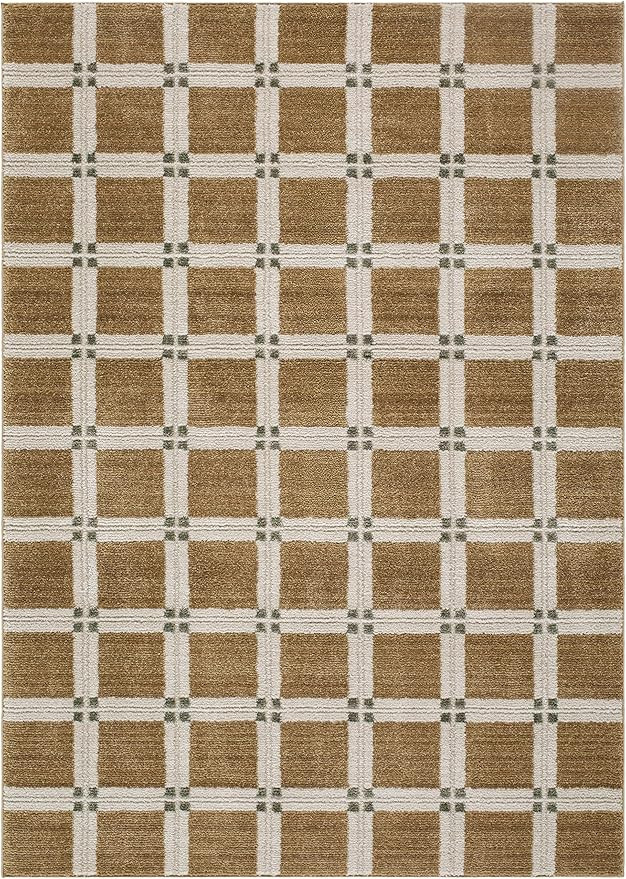Hauteloom Talos Area Rug - Geometric Checkered Square Lattice Cross - Contemporary Modern Minimal... | Amazon (US)