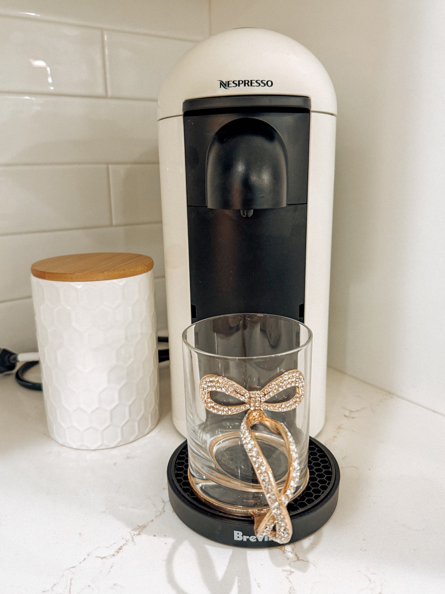 My current obsession, my nespresso machine ☕️ 🤍✨