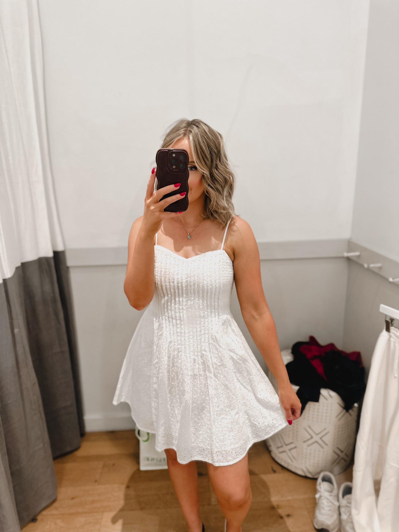 Aerie White Mini Dress  - true to size and flattering 




Summer outfit mom style styles ootd brown jumpsuit black pink casual outfits #tryon try-on try on dressing room 2025 maxi midi short girl approved dress green mint terracotta orange brown black white dresses casual strapless /

#LTKStyleTip #LTKSeasonal #LTKFamily