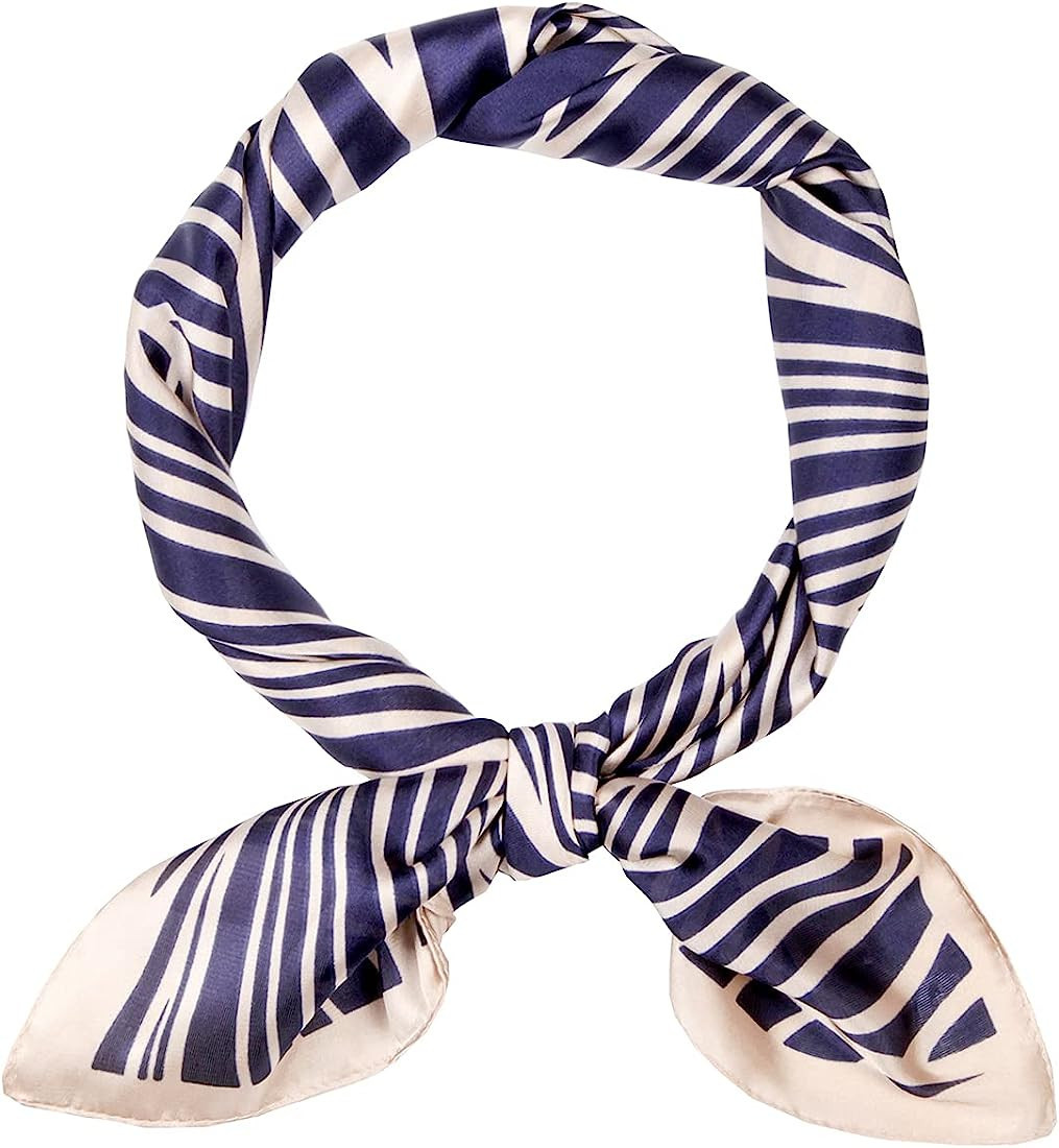 Silk Bandana Women Scarf Neck Head Hair Square Scarves Neckerchief Headwear Fashion Multifunction... | Amazon (UK)